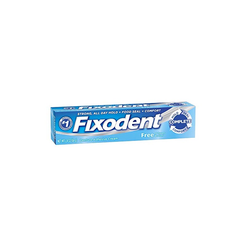 Fixodent Free Cream 2.4z, Strong All-Day Hold