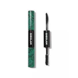 SHEGLAM 2 인 1 블랙 볼륨 및 길이 방수 마스카라 롱래스팅 듀얼 엔드 튜빙 메이크업 [Waterproof Burgundy] SHEGLAM 2-in-1 Black Volume and Length Waterproof Mascara Long-Lasting Dual End Tubing Makeup [Waterproof Burgundy]