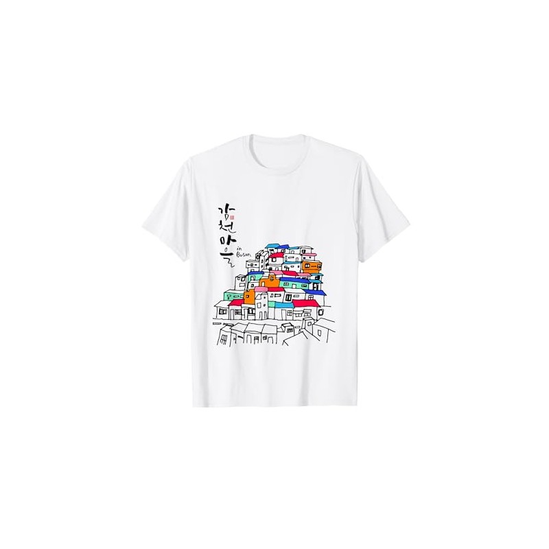 Korea famous city, Busan Illustrated T-shirt T-Shirt