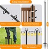 2 Pack 10 FT String Light Poles,Metal with Fork Lights