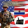 2PCS Americas Paraguay Flag Patch Embroidered Morale Patch Military Tactical