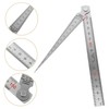 ULTECHNOVO 2sets Stainless Steel Gauge and Straight Ruler for Accurate