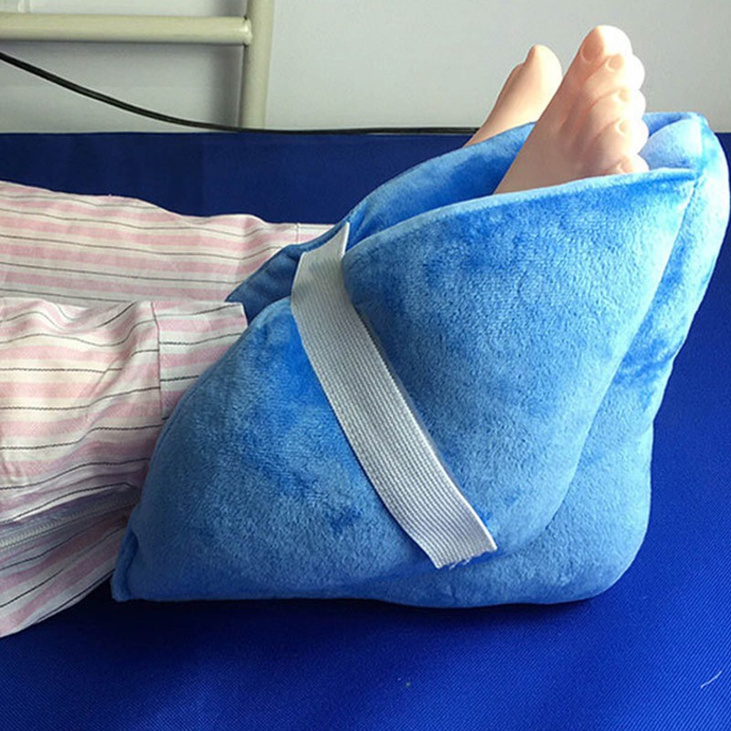 Heel Cushion Protector Pillow Blue Adjustable Relieve Pressure Heel Protector