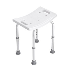 Shower Chair, Adjustable Height Shower Stool with Built-in Handles, Shower Seat for Inside Shower or Tub, Non-Slip Bench Bathtub Stool Seat for Elderly Disabled Handicap, 158.8 kg Capacity