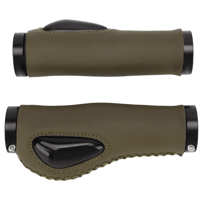 Artificial Leather Bicycle Grips Liquid Silicone Palm Pad Shock Absorption