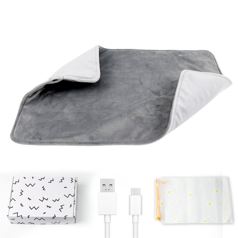 Electric Heating Pad Constant Temperature Washable IPX7 Waterproof USB 5V