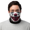 Joker Face Shield, Bandana, Face Mask, Neck Warmer Black