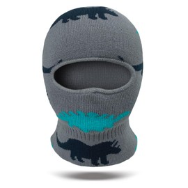 GSAFEME Kids Balaclava Ski Mask - Winter Face Mask for Boys & Girls - Cold Weather Gear for Skiing, Snowboarding Dinosaurs