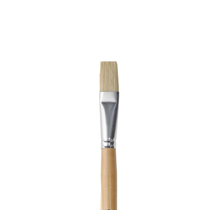 Pro Art Brush White Bristle Flat #10