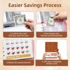 DONBAO 100 Envelopes Money Saving Challenge Binder, A5 Budget Binder
