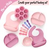 PrimaStella Unbreakable Silicone Non-Slip Bowl and Chew Spoon Set for
