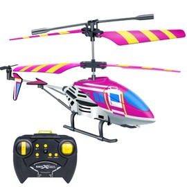 Remote Control Helicopter, Rc Helicopter Toys for Boys Age 6 7 8 9+ Year Old Birthday Gifts, Flying Toys 2.4GHz 3.5 with Gyro & LED Light for Beginner Kids Adults Indoor (Purple Helicopter)