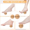 Cork Massage Ball Set - Cork Peanut Massage Ball, 2.4"