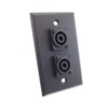 usbargainsound New ProCraft Black Stainless Steel Wall Plate Loaded W/