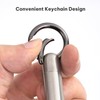 VANSU Titanium Keychain Pill Holder,Portable Mini Pill Case, Waterproof Small