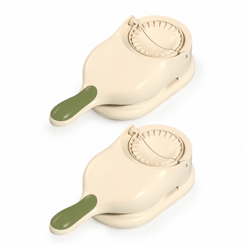 2-in-1 Dumpling Maker for Home Cooking - Dough Press and