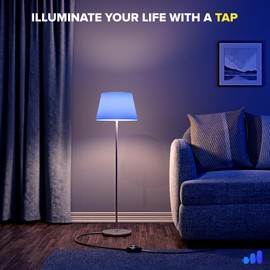 Maximm 4ft Extension Cord with On/Off Switch – 360° Rotating Flat Plug, 2-Prong Multiple Outlets, Safety Cover – UL Certified – Black