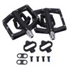 Bike Pedal Bicycle Cycling Sealed Clipless with Cleat Accessory Set
