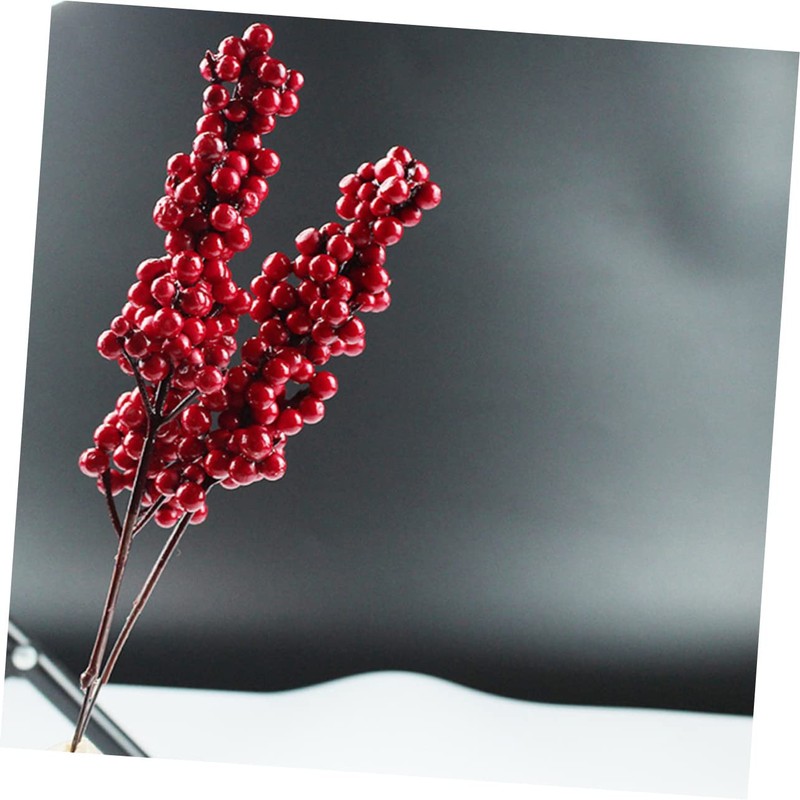 Gadpiparty 24pcs Artificial Berry Stems for Christmas Tree Decor Simulated