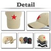 White Fang CA836 Star Pattern, Logo, English Letters, Casual Cap,