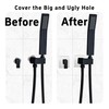 bociloy 3.5 Inch Large Square Shower Arm Flange Cover, Modern