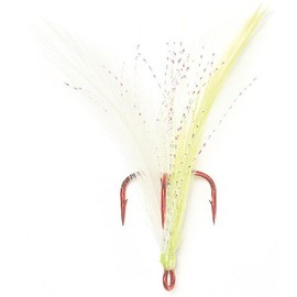 Dressed Treble - Red Hook/White, Chart. Feathers 2