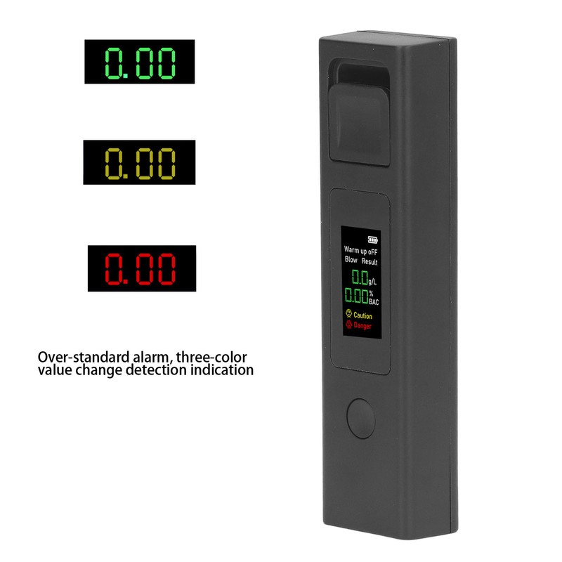 Breathalyzer Small Portable Smart Quick Response Blowing LCD HD Three