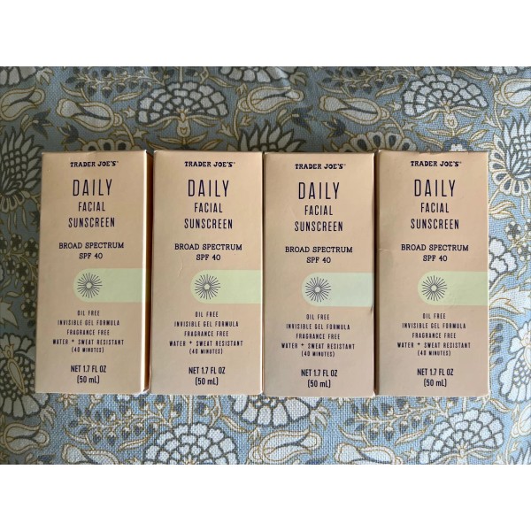 Trader Joe's 4 Trader Joe's Facial Sunscreen *EXP 2026* Broad
