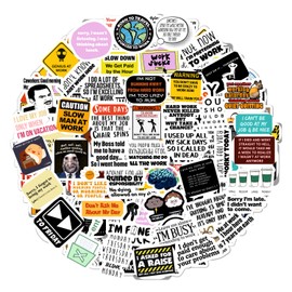 BulbaCraft 100Pcs Funny Work Stickers for Adults, Stickers for Adults Work, Adulting Stickers Work, Funny Office Gifts for Coworkers, Office Gifts for Women & Men, Work Gag Gifts for Coworker