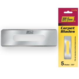 IVY Classic 11175 Double Edge Carpet Knife Blades, 5 Pack