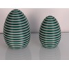 AcubycArt Large Decorative Easter Eggs (Set of 2) (Green/Grey)