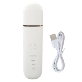 Electric Skin Scrubber Facial Pore Cleaner Portable Blackhead Removal Spatula Built in Battery