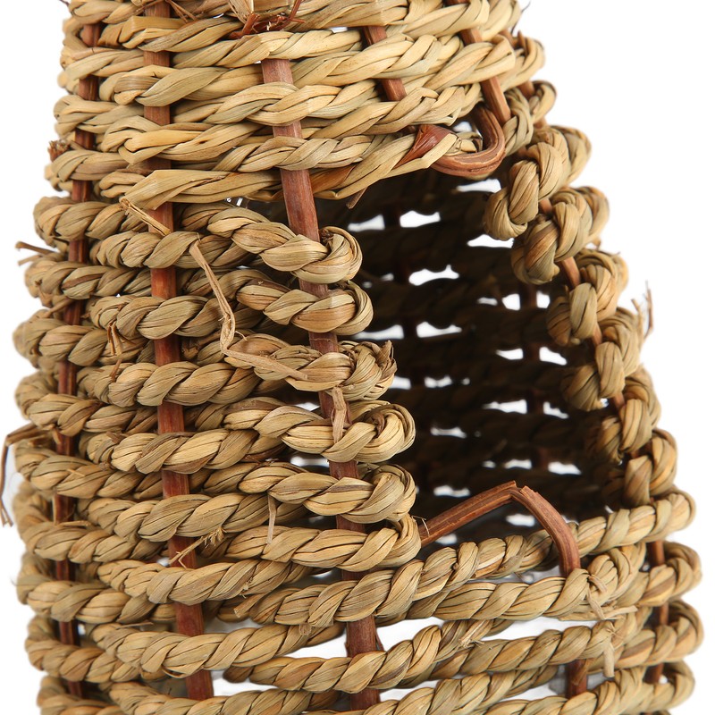 3Pcs Hummingbird House Small Grass Hanging Hand Woven Hummingbird House