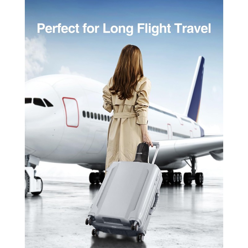 Luxtude Inflatable Lumbar Pillow for Airplane Travel, Lumbar Support Pillow
