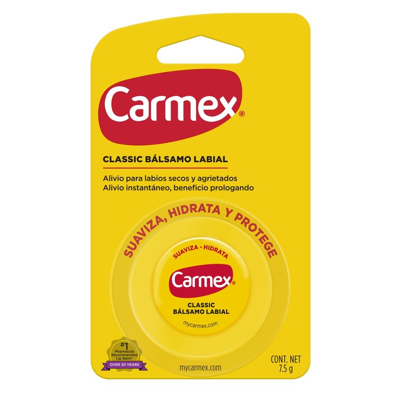 Carmex, Bálsamo Labial Hidratante Classic en Tarro, para Labios secos