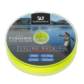 Fly Fishing Dacron Braided Backing Line Abrasion Resistant Trout Fly Line 20lb/30lb (20LB 273m/300yds, Fluo Yellow)