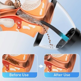 HeaDot Electric Ear Wax Removal Retractable Water Ear Wax Cleaner Kit IPX6 ,4 Modes