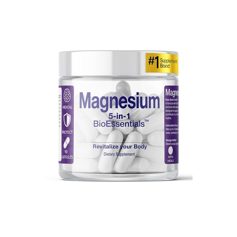 Magnesium – High Bioavailability Complex – 5-Form Complex 1950mg Per
