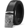 Glamexx24 Men's Belt, Eagle Pattern Belt, Wide 35 mm Automatic