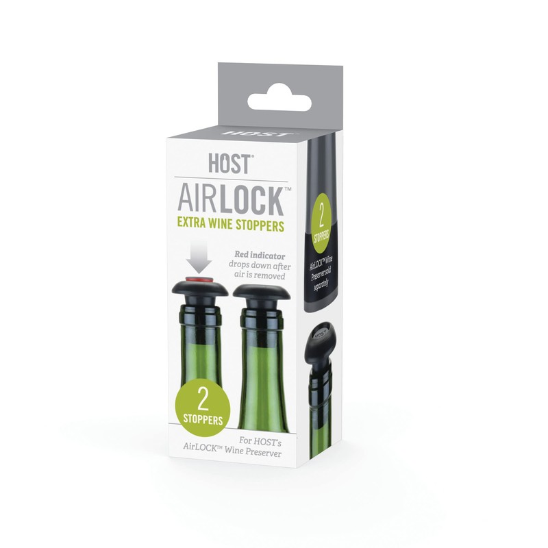 True Fabrication 4268 Airlock Extra Wine Stoppers, Multicolor