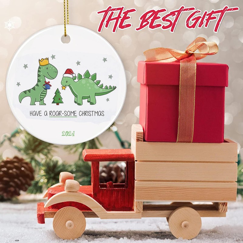Have a Roar-Some Christmas - 2024 Funny Christmas Keepsake Gift,