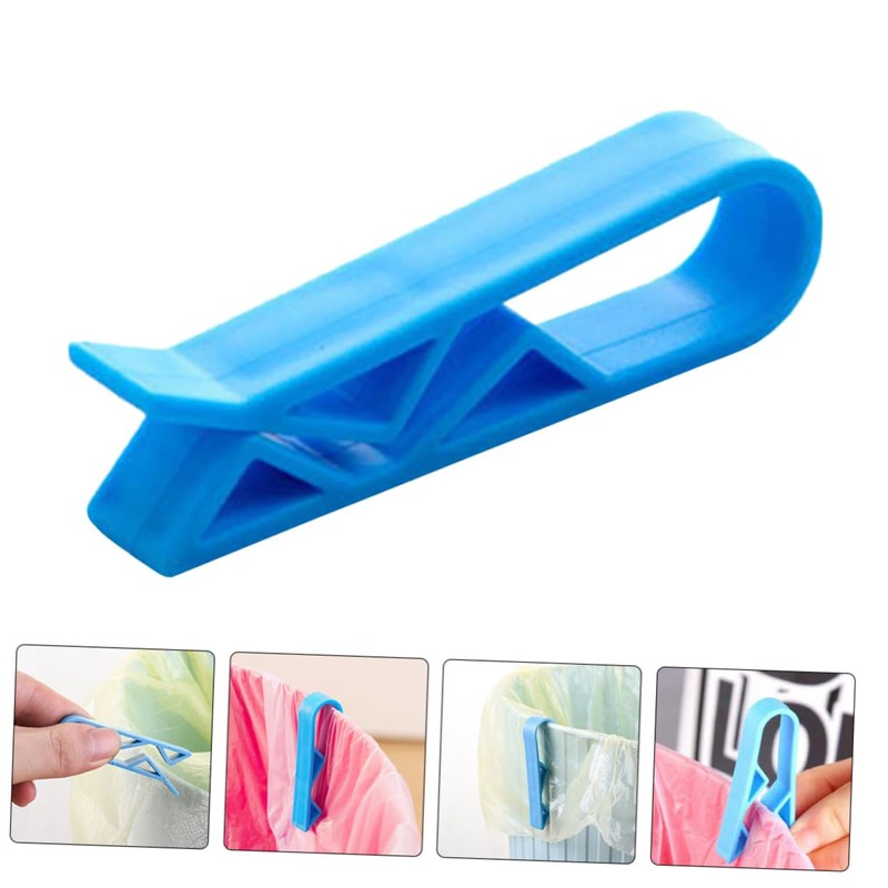 NUOBESTY 24pcs Trash Bag Clips for Garbage Bins Easy Use