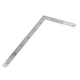 Auniwaig Right Angle Ruler, 150×300mm Stainless Steel L Shape Ruler, 90 Degree Square Tool, Framing Tools for Carpenters