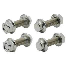 Stainless Steel Flange Screws, Flange Bolts, Exhaust Manifold Hardware Kit (Bolts&Nuts) M10X1.5-35mm (4-Pack)
