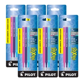 Pilot Refills for Frixion Erasable Gel Ink Pens, Fashion Assorted, Pack of 18 (77336)