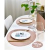 Le&amp;Me [Sisihosi] Le&amp;Me pebble double-sided leather table mat, dark gray