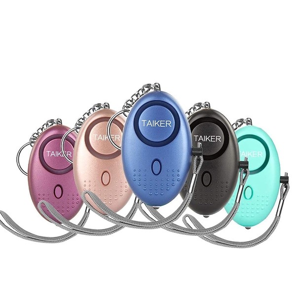 Personal Alarm for Women, 5 Pack 140DB Emergency Self-Defense Security Alarm Keychain with LED Light for Women Kids and Elders