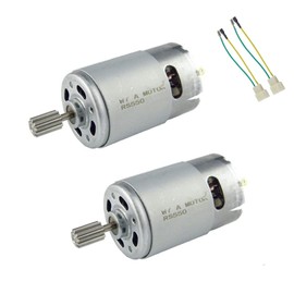 CHANCS Electric Car Motor Repair 550 DC 6V 18000RPM Gear Motor Tools DIY for Kids Electric Cars 2PCS