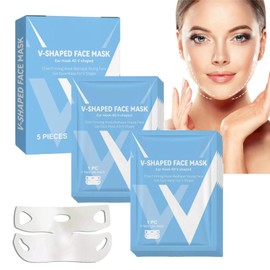 10PCS Chin Lift Mask - Face & V Line Lifting Tape with Collagen for Skin Tightening, Chin Lift Strap for Natural Face Lift
