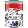 Duncan Hines Wilderness Simply Pie Filling, Blueberry, 21 Ounce (Pack